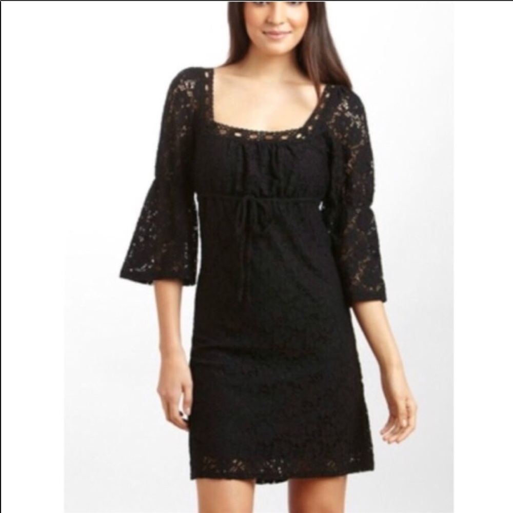 Laundry by Design Crochet Bell Sleeve Cover Up XS - Picture 2 of 10